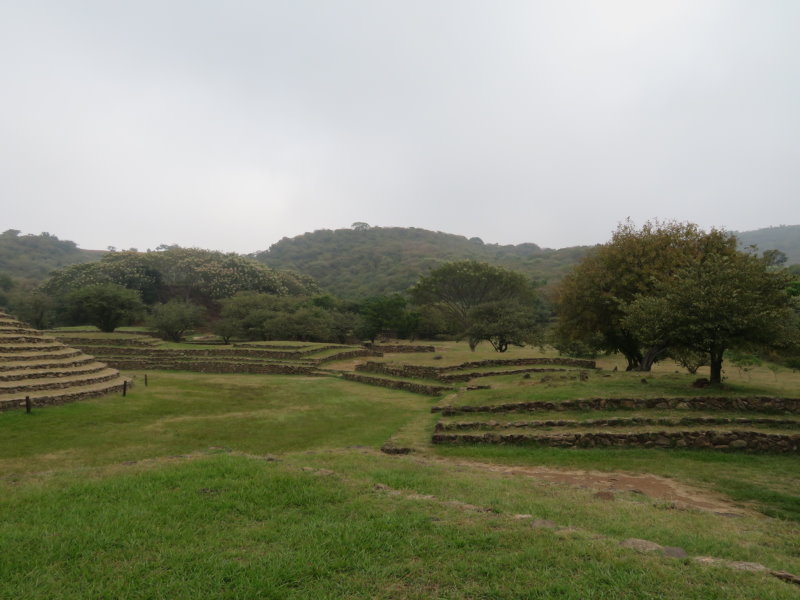 Guachimontones: The raised areas are believed to be bases for temples